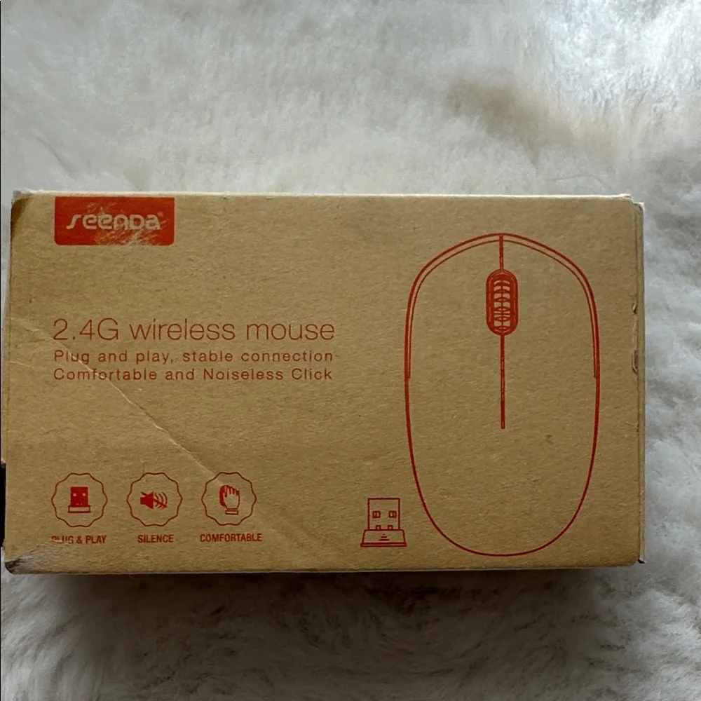 Purple and Blue Wireless Mouse